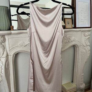 Amelie Teje Champagne Satin Mini Dress size XS